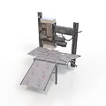 Heavy Duty Industrial Cutting Equipment With Metal Frame Platform And Mechanical Arm