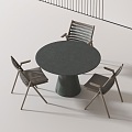 Modern leisure tables and chairs 3d model