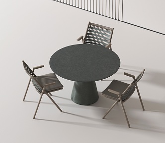 Modern leisure tables and chairs 3d model