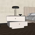Modern bedside table 3d model