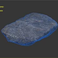 Natural Red Stone With Irregular Shape And Rough Surface Texture For Decorative Use 3d model