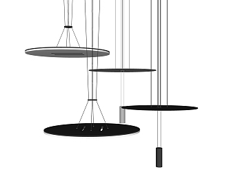 Modern chandelier Minimalist chandelier 3d model