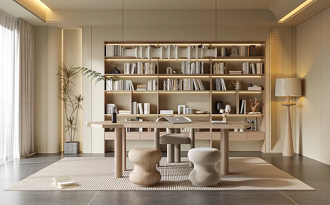 Modern study 3d model