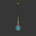 Multiple Colorful Hanging Decorative Objects With Yellow Tops Black Strings And Transparent Parts