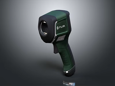 FLIR Green Handheld Medical Device For Thermal Imaging In Clinical Settings 3d model