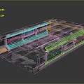 Sci-fi Corridor Sci-fi Capsule Space Capsule Hibernation Cabin Freezing Cabin Rest Cabin Rest Capsule 3d model