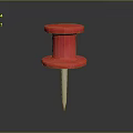 Vibrant Red Thumbtack Practical Stationery Item For Daily Home Office Use