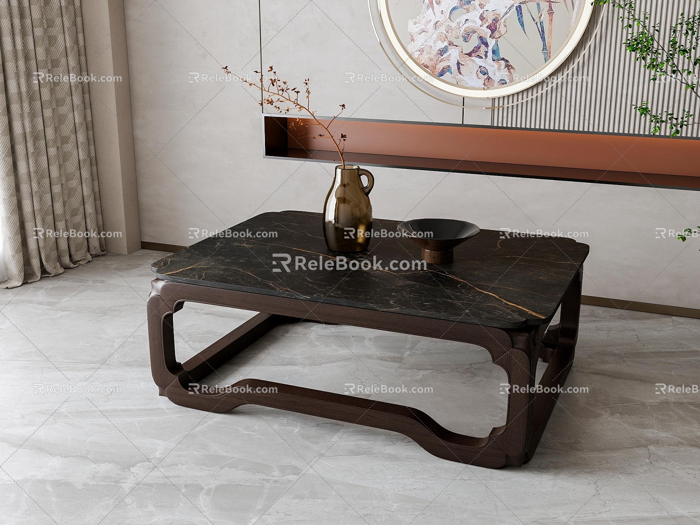 New Chinese Tea Table 3d model