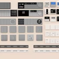 Modern Switch Panels With Various Styles Multiple Buttons Sockets And Digital