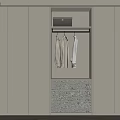 Modern Wardrobe Interior Design With Open Shelves And Drawer Storage Units 3d model