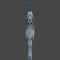 Game Movie Character Weapon With Futuristic Mechanical Design And Blue Accents
