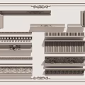 Various Decorative Gypsum Molding Styles With Ornate Patterns And Intricate Details