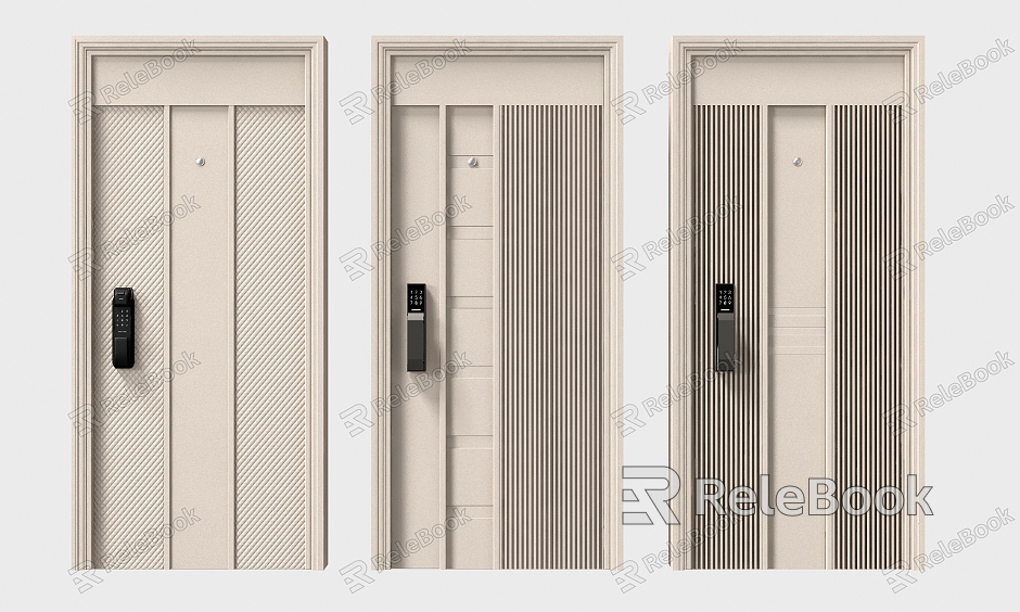 Modern security door entry security door model