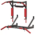 Multi Functional Sports Equipment With Pull Up Bar Red Pads And Medicine Balls