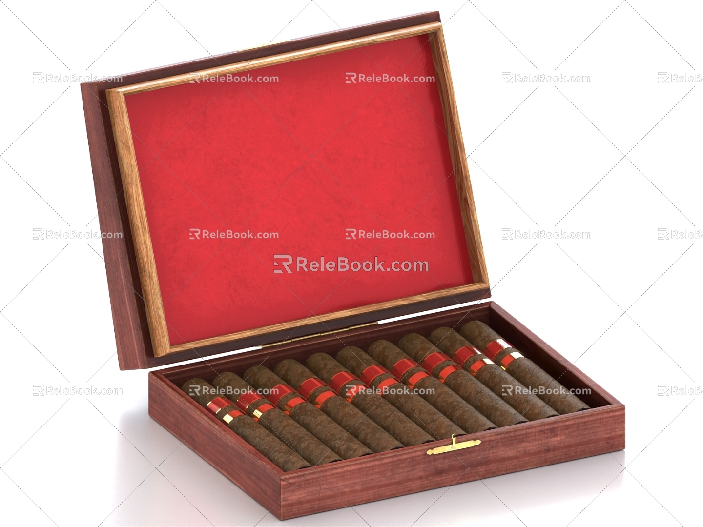 cigar cigar box cigarette 3d model