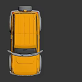Yellow Off-Road SUV With Rugged Styling Black Rims And Modern Retro Design