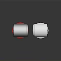 Oyster Smart Electronic Surveillance Cameras With Black White And Red Base Design