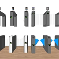 Modern gate machine gate machine 3d model