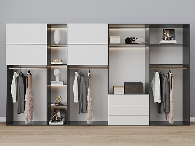 Bookcase Cabinet File Cabinet Wardrobe 3d model