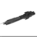 Sci Fi Interstellar Spaceship 3D Model With Detailed Mechanical Structure And Cosmic Exploration Design