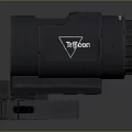 Trijicon Black Tactical Scope With Mount Base And High Quality Optics Design 3d model