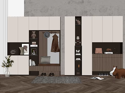 Modern shoe cabinet 3d model