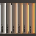 Skyline Color Temperature Comparison Chart Showing Different K Values And Illumination Effects 3d model