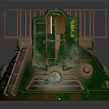 Green K395 BOMB Vehicle With Metal Railing And Unique Structure Design