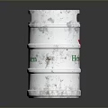 Silver Heineken Beer Keg With Red Star Logo On Reflective Surface