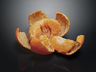 Modern orange citrus 3d model