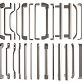 Various Styles Of Metal Cabinet Handles For Drawer And Door Furniture