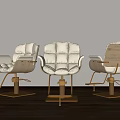 Elegant Modern Massage Chair Design With White Cushions And Wooden Frame