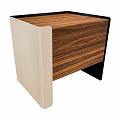 Modern Bedside Table Design With Wooden Drawer Black Legs And White Panel