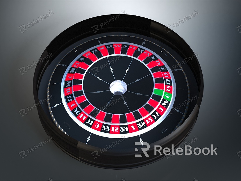 Roulette table gambling table gambling equipment items model