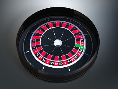 Roulette table gambling table gambling equipment items model