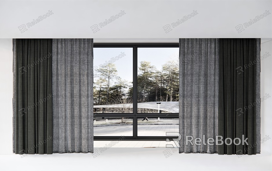 modern curtain fabric curtain gauze curtain model