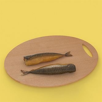 Modern Fish Bread 3d model