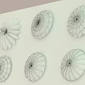 modern ceiling lamp 3d model