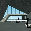 Modern Geometric Detached Villa With Wooden Facade Terrace And Glass Staircase