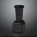 Dark Colored Modern Electric Blender With Transparent Container And Stable Base