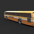 Yellow And White Classic Bus With TAIPEI BUS 1817 And Windows