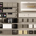 Modern Switch Panels With Various Designs And Color Options For Home Use 3d model