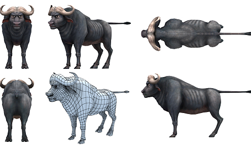 Modern Cow 3d model