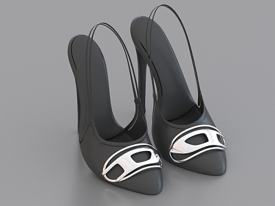 High-heeled shoes 3d model