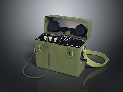 Radio Telephony Military Radio Military Walkie-talkie Military Telephone Military Radio Communication 3d model