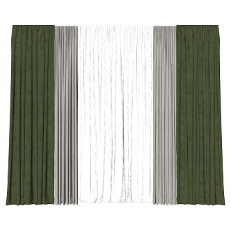 Curtains 3d model