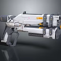 Modern Submachine Gun Sci-Firearms Sci-Fi Game Gun Games Firearms Game Gun 3d model