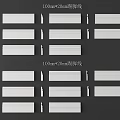 100mm x 20mm White Corner Line And Skirting Line Different Styles For Interior Decoration