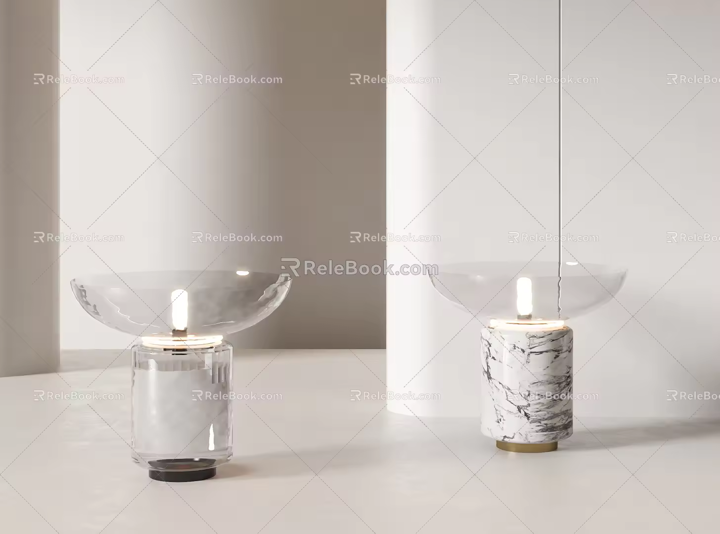 Modern table lamp 3d model