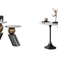 Light luxury round several sides several corners several combinations 3d model